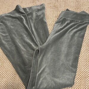 Self Esteem Light Olive Velvet Flare leg Pants
